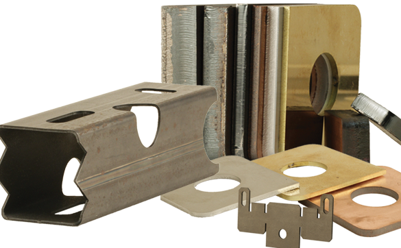 Laser Cutting Laser cut metal samples - brass, stainless, aluminum, copper, steel